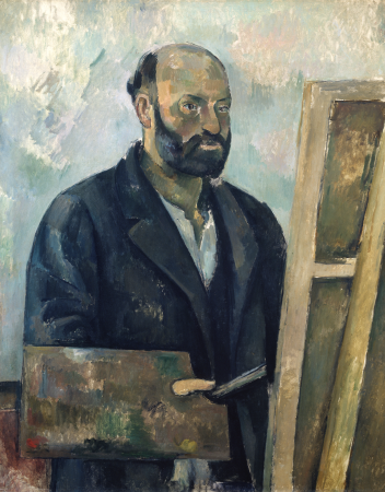 Self-Portrait with Palette, Paul Cézanne, 1890