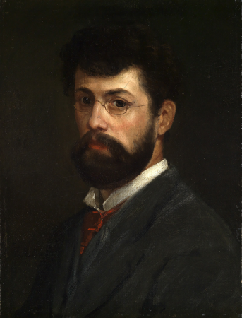Self-portrait, Albert Lang, 1878