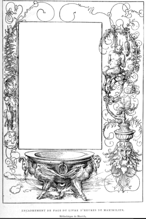 Albert Dürer, Dessins p.219 Encadrement Page Frame 1, Albrecht Dürer, 1 January 1882