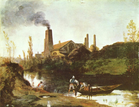 The Neustadt-Eberswalde Rolling Mill, Carl Blechen, circa 1830