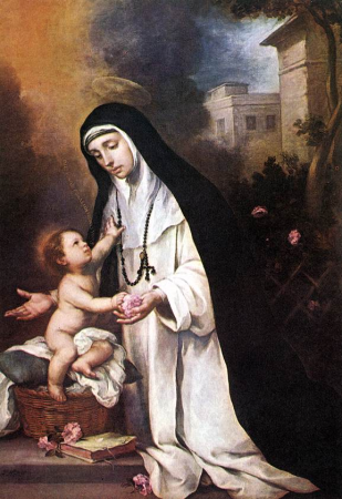 St Rose of Lima, Bartolomé Esteban Murillo, circa 1670