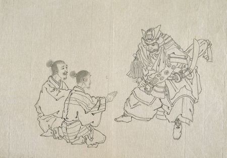 Preparatory Sketches for Prints (set of 5) (image 4 of 4), Yoshitoshi