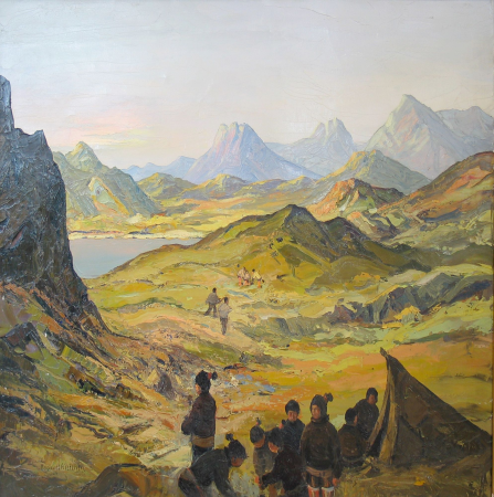 View of Greenland in summer., Emanuel Petersen, between 1921 and 1948