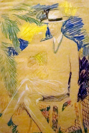 Portrait of unknown (drawing by F. Malyavin), Filipp Malyavin