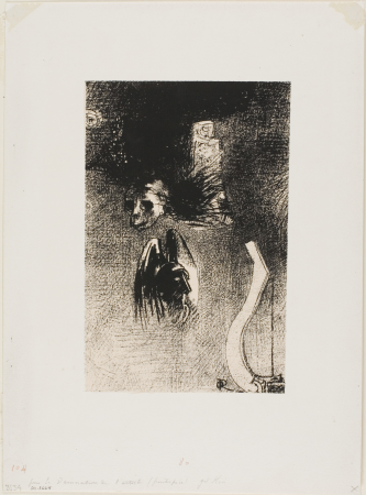 Redon - Frontispiece for Iwan Gilkin’s Damnation de l’artiste, 1920.1664, Odilon Redon