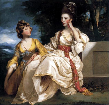 Portrait of Hester Thrale and her daughter Hester, Joshua Reynolds, between 1777 and 1778