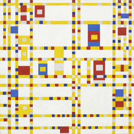 Broadway Boogie Woogie, Piet Mondrian, between 1942 and 1943