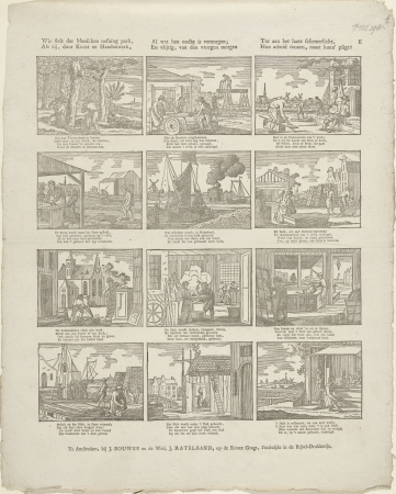 Wie stelt der menschen oefning perk, Als zij, door kunst en handenwerk (..) (titel op object), RP-P-OB-84.288, Gerrit Oortman, between 1794 and 1804