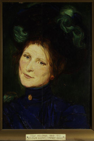 Portrait study of a wife, a sketch to "Strange Garden", Józef Mehoffer, between 1902 and 1903