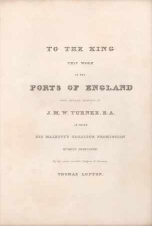 [One of] Wrapper and Frontispiece for "Ports of England", Thomas Goff Lupton, between 1826 and 1828