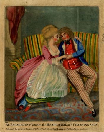 An Engagement between the Heart of Oak and Charming Sally, Robert Dighton, 1766-1799 (circa)