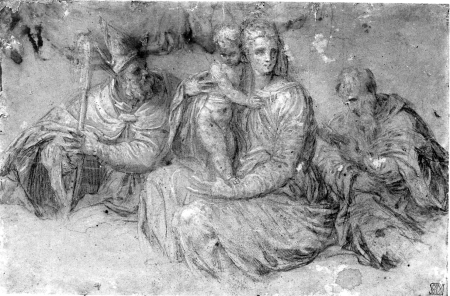 Benedetto Caliari (attr) - Virgin and Child Between Two Saints, 996, Benedetto Caliari