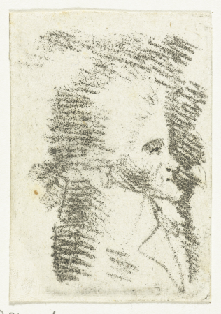 Mansbuste in profiel naar rechts, RP-P-BI-2906, between 1778 and 1838