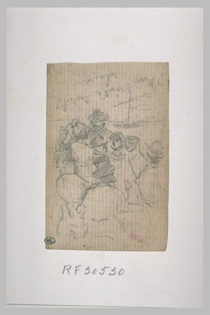 Manet - Groupe de personnages, RF 30530, Recto, Édouard Manet