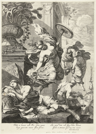 Allegorische voorstelling met Fortuna en Wetenschap, RP-P-1888-A-12855, Dancker Danckerts, between 1650 and 1666