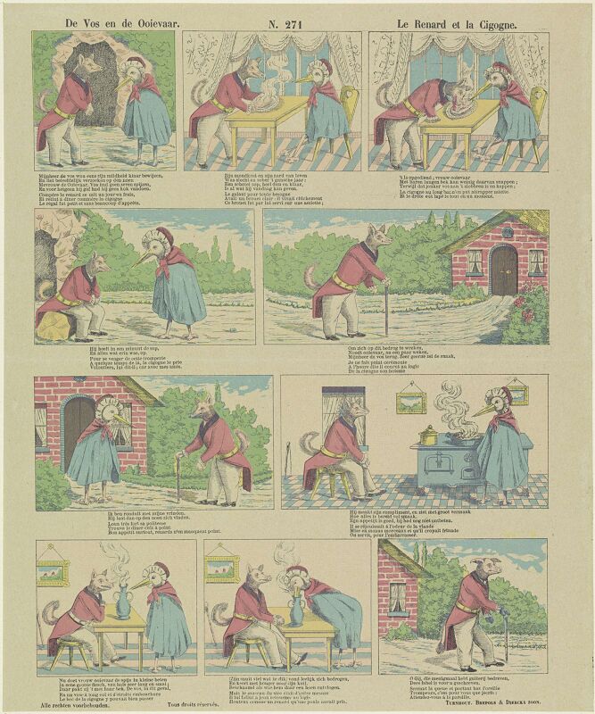 From yours to the ooievaar / The fox and the stork