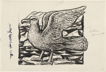 Design book illustration for Alexander Cohen's From Anarchy to Monarchy: Seagull, Leo Gestel