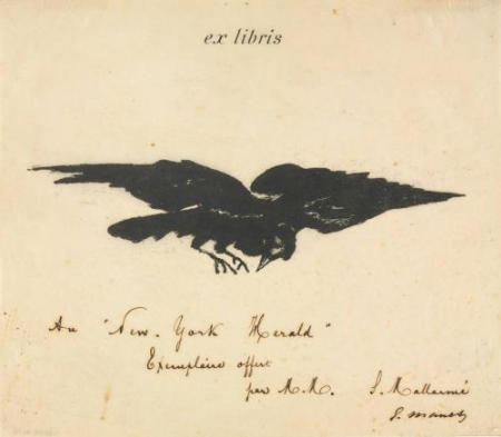 Manet - Raven in Flight, ex Libris, 1996.48.16172, Édouard Manet