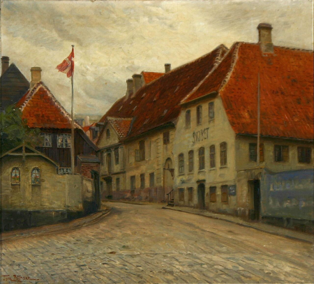 A street view from Denmark., Peter Tom-Petersen, between 1879 and 1926