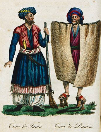 Turc de Tunis Turc de Damas - Castellan Antoine-laurent - 1812, Antoine-Laurent Castellan