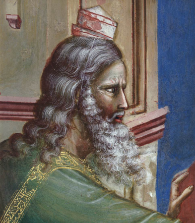 Cycle of the Life of Joachim: Expulsion of Joachim from the Temple detail, Giotto, from 1303 until 1305