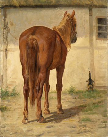Simonsen Pferd Rückenansicht, Simon Simonsen, 1866