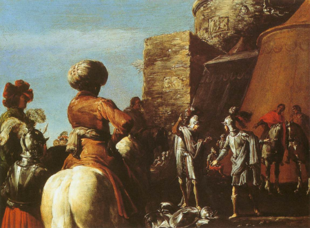 The Quarrel between Ajax and Odysseus., Leonaert Bramer, circa 1625-1630