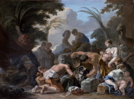 Laban Searching the Belongings of Jacob, Sébastien Bourdon