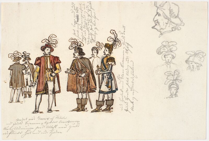 Dragtstudier, Martinus Rørbye