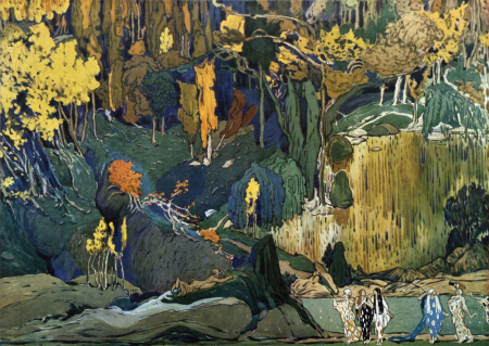 L'après-midi d'un faune by L.Bakst 01, 1911