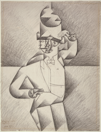 Study for "Man in a Café", Juan Gris, February 1911
