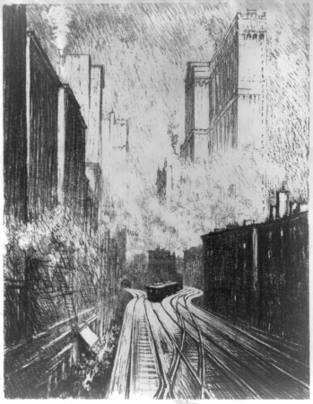 The elevated LCCN2003673643, Joseph Pennell, 1910