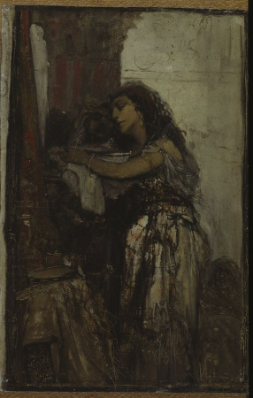 Salome with the head of St. John, sketch, Maurycy Gottlieb, between 1877 and 1878