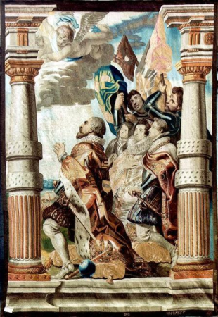 The secular hierarchy in adoration, Peter Paul Rubens, circa 1630