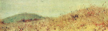 The hill from which Alexander II watched the bombing of Plevna, Vasily Vereshchagin, 1877—1880