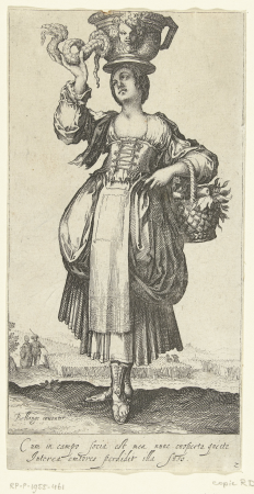 Tuinierster, RP-P-1955-461, Matthäus Merian, between 1613 and 1617
