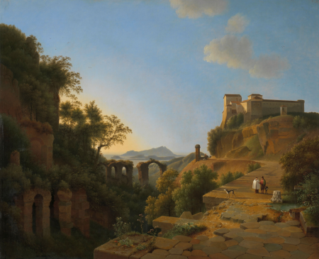 The Gulf of Naples with the Island of Ischia in the Distance, Joseph August Knip, 1818