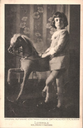 Frank Eugene Smith Prinz Luitpold mit Schaukelpferd, Frank Eugene, circa 1906