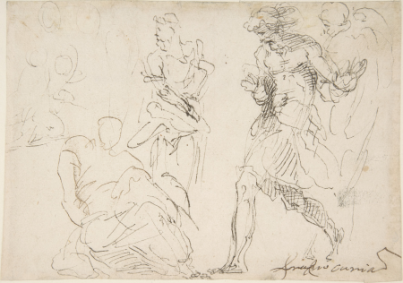 Standing and Seated Figures, Francesco Curia, between 1565 and 1608