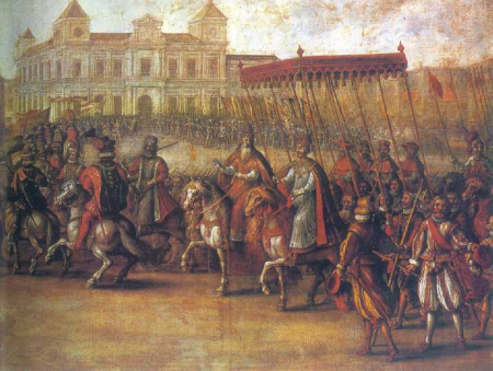Entry of Emperor Charles V into Bologna, Juan de la Corte, 1660