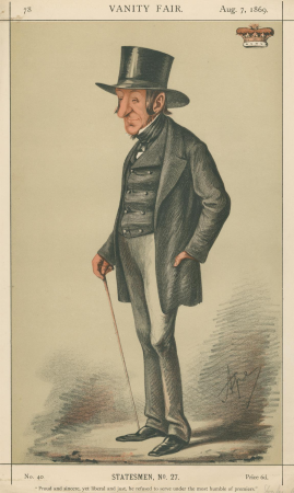 Politicians - Vanity Fair. 'Proud and sincere, yet liberal and just, he refused to serve under the most humble of premiers.' The Duke of Somerset. 7 August 1869, Carlo Pellegrini