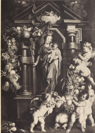 Madonna and Child in a niche surrounded by Putti, Peter Paul Rubens, circa 1650