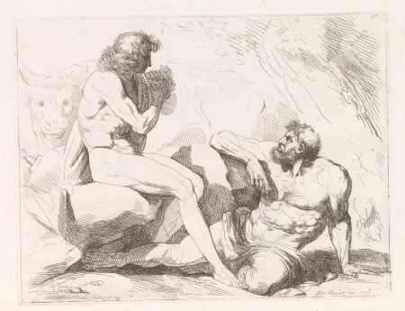 Mercurius en Argos (titel op object), RP-P-2015-53-8-6