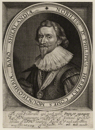 Philip Herbert, 4th Earl of Pembroke by Robert van Voerst, published by William Webb, after Daniel Mytens, Daniël Mijtens, 1630