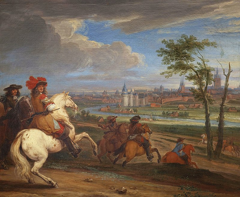 The Siege of Courtrai in 1667, Adam Frans van der Meulen, between 1640 and 1678