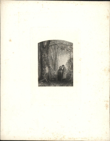 Ouder echtpaar in een bos, objectnr A 58997, Willem Frederik Wehmeyer, 1839 – 1854