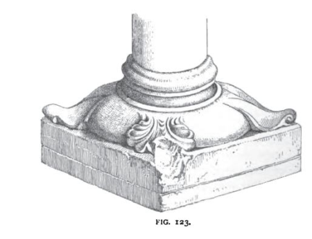 Fig 123 -Perspective of Base, Triforium of Nave of Paris, Charles Herbert Moore