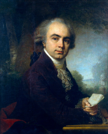 “Portrait of an unknown man in a lilac caftan”, Vladimir Borovikovsky, 2-я половина 1790-х