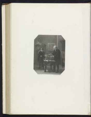 Musschenbroek en Cunaeus, 1746 Musschenbroek en Cunaeus (titel op object), BI-1997-1407B-48, Christiaan Lodewijk van Kesteren, between 1865 and 1870