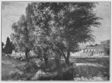 Building Site with Willows, Adolph von Menzel, 1846